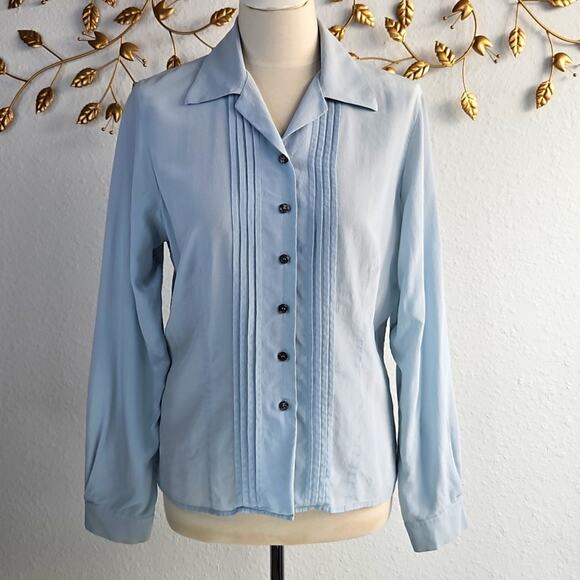 Vintage Evan-Picone Silk Blouse Size 12 - Picture 9 of 9